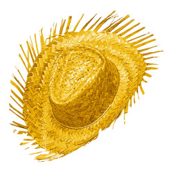 Slamák plážový žlutý